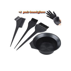 4in1 HAIR COLOR DYE BOWL TOOL KIT, QUALITY BRUSH SET + Glove