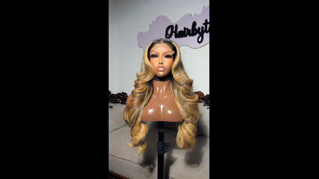 KERRY CUSTOM BLOND| DONOR HAIR| 22INCHES| 3OOG| 6BY6 HD