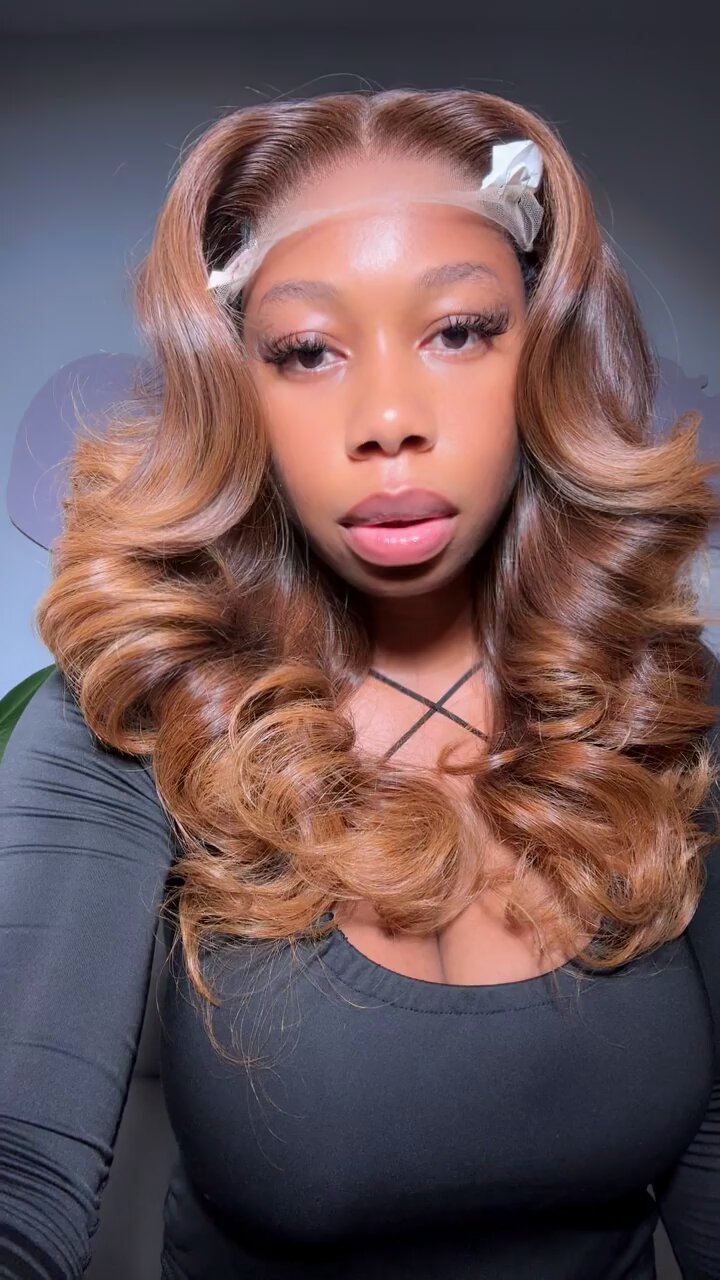 Blonde Layered Wig with Face-Framing Curls | 18 inches, 300g, 5x5 Lace